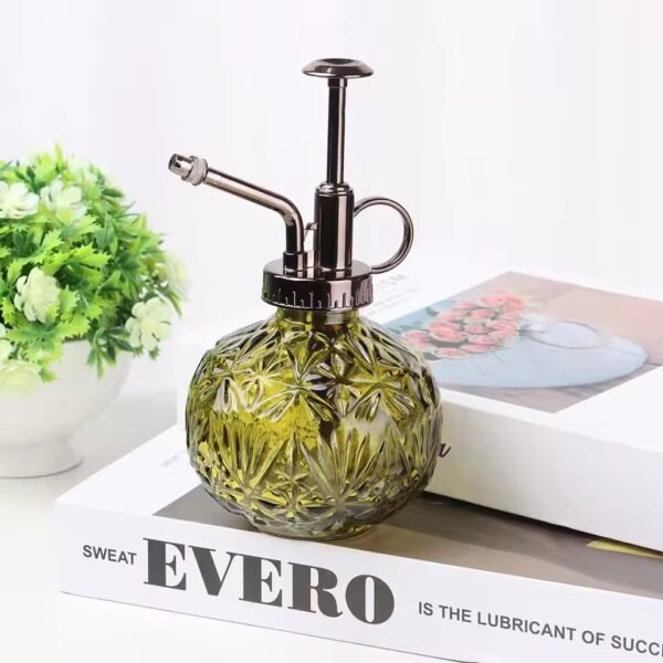 Plant Flower Glass Garden Watering Spray Bottle Push-type Watering Can Retro High Atomization Nozzle Garden Tools Sprayer Bottle