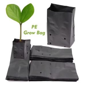 Thicken PE Seedling Planting Bag Black Breathable Nursery Plants Cultivation Pot for Garden Orchard Tree Transplanting Container