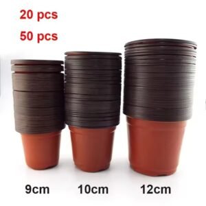 9/12/15cm Flowerpot Plastic Grow Box Fall Resistant Tray For Home Garden Plants Nursery Cup Transplant Flower Plant Pots ﻿