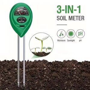 3 in 1 Soil PH Meter Sunlight PH Tester Garden Flowers Soil Moisture Sensor Meter Plants Acidity Humidity PH Monitor Detector