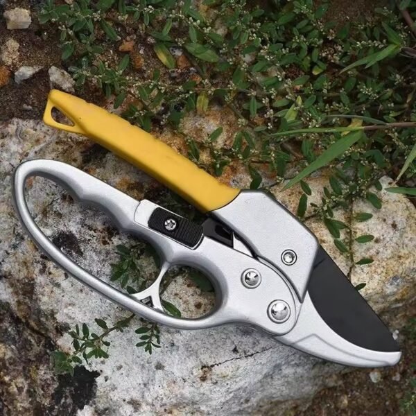 Heavy Duty Pruners Scissors Ratchet Hand Pruner with Ratcheting Garden Hand Tool Clippers Gardening Pruners Tools