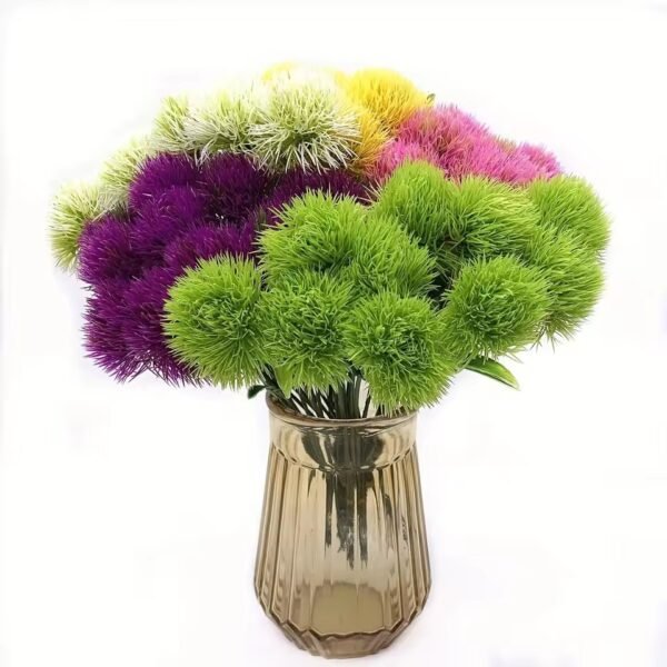 10pcs Vibrant Faux Dandelion Flowers Multi-Use, Easy-Care Decor for Weddings, Home & Garden