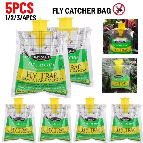 Catcher Bag Hanging Flies Flytrap Fly traps Pack Water-Soluble Disposable Non-Toxic Harmless For Household Garden Supplies