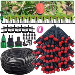 Garden Drip Irrigation Automatic Watering System Kit 14'' 13CM Sprinkler for Bonsai Pot Plant Flower Vegetable Greenhouse