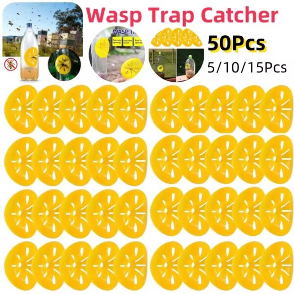 Reusable Wasp Trap Insect Funnel Killer Flower Bee Hornet Catcher Plastic Bottle Wasp Traps Garden Pest Control Tool